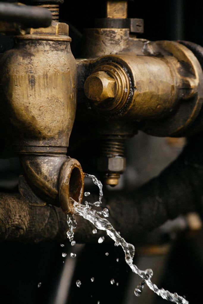 Plumber repairing copper pipe fittings